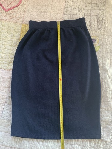 st john knits Blue Skirt Sz2-4 Wool - 第 4/5 張圖片