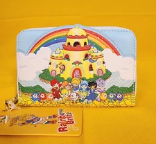 Loungefly Rainbow Brite Color Castle Zip Around Wallet NEW