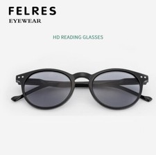 Men Women Round Tinted Reading Glasses Fashion Retro Outdoor Sunglasses New