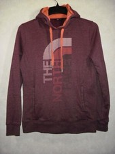 The North Face Hoodie Women M Plum Graphic Logo Long Sleeve