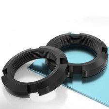 Schlitzmuttern Kontermuttern Edelstahl 304/Schwarz Verzinktem Kohlenstoffstahl