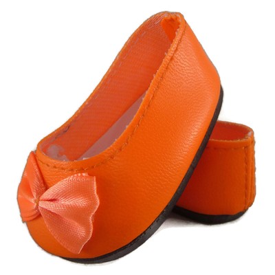 orange ballet shoes