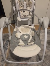 Ingenuity Comfort 2 Go Portable Baby Swing 6-Speed Cuddle Lamb