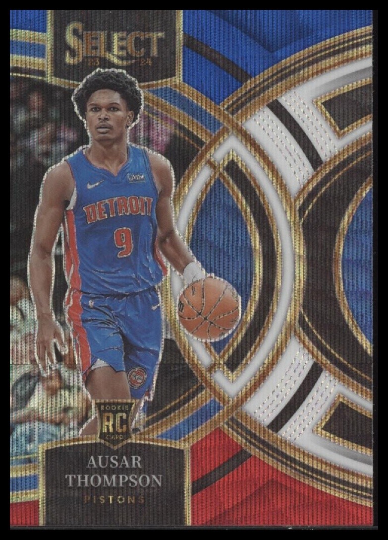 2023-24 Panini Select #128 Ausar Thompson Tri-Color Prizms