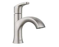 Moen Karis Spot Resist Brushed Nickel One-Handle Single Hole Bathroom Sink...