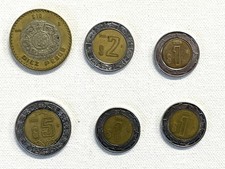 BIMETALIC MEXICAN COINS LOT $10 $5 $2 $1 PESOS Assorted Dates 1998 -2006