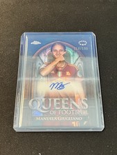 2023-24 Topps Chrome UWCL Manuela Giugliano Queens Auto /199 #QA-MG