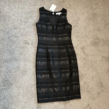 Carolina Herrera NEW Sleeveless Black Sheath Wool Dress Size 4