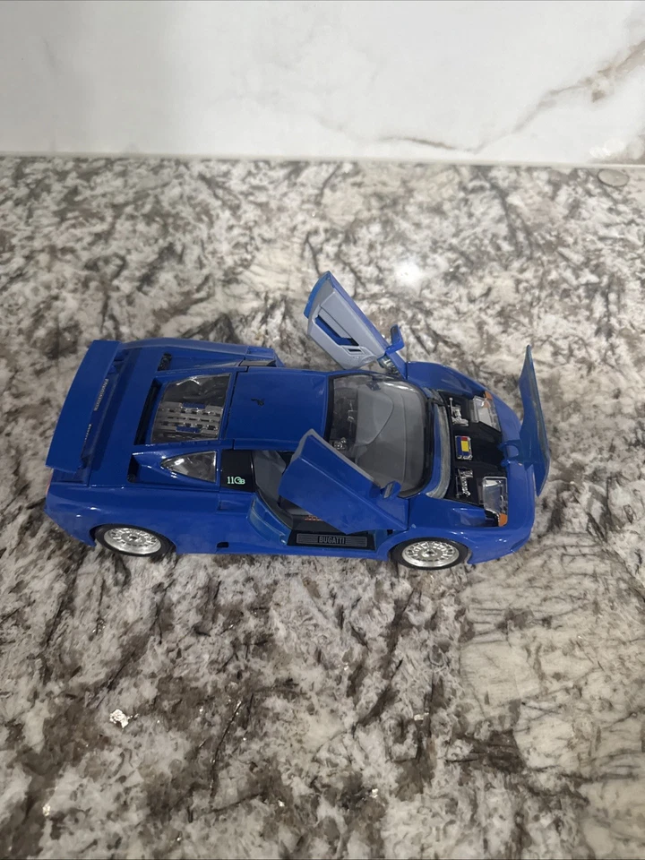 Burago Bugatti 110EB - Blue - 1991 - 1/18th - Made in Italy No box - Image 2 of 4