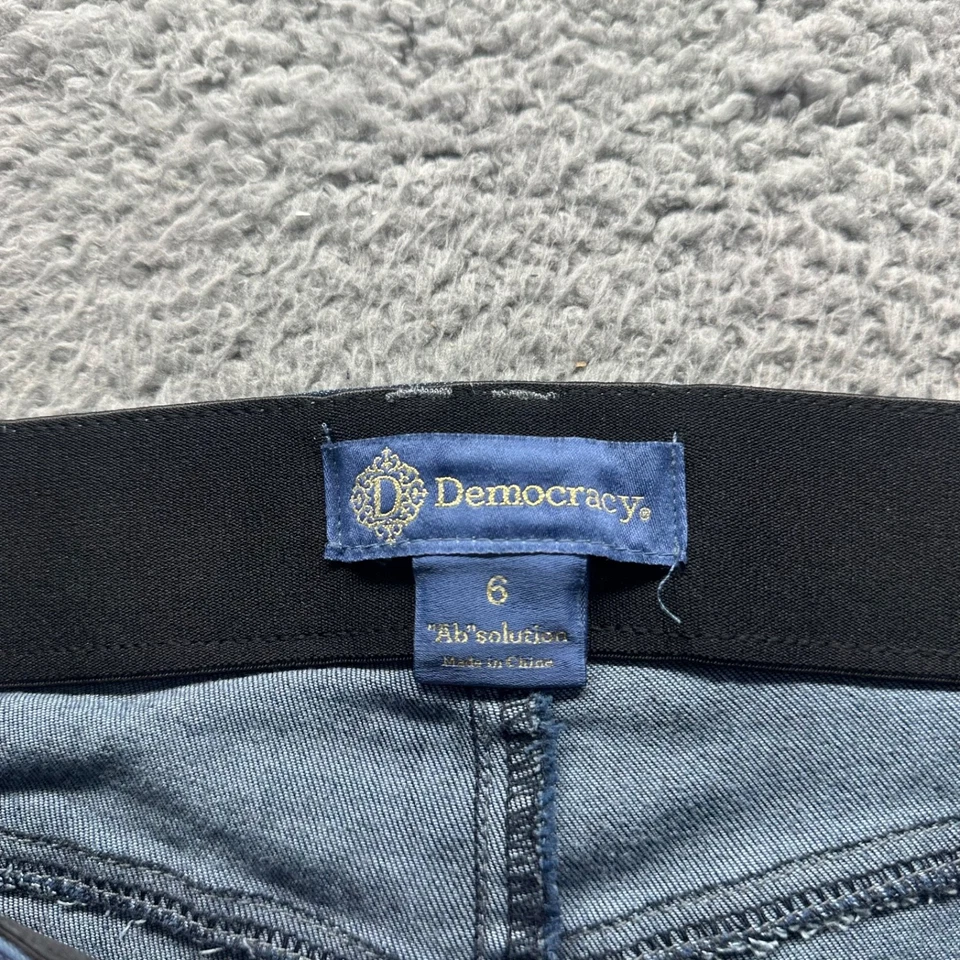 Democracy Jeans Womens Size 6 Blue AB Solution Cotton Stretch Skinny Fit Denim - Image 3 of 4