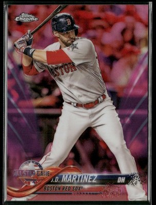 2018 Topps Chrome Update #HMT75 J.D. Martinez Pink Refractor