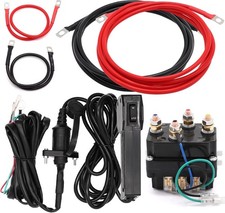 12V 250A Winch Solenoid Relay Contactor with Hand Corded Controller Control Kit 