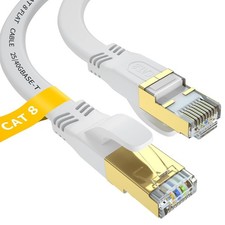 Cat 8 Ethernet Cable 6 FT, Outdoor Indoor High Speed Heavy Duty Network LAN Inte