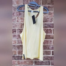 Alphalete Light Yellow Stringer Men's Tank Size M