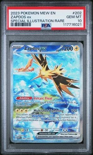 2023 Pokemon Mew 151 Zapdos Ex #202 GEM MT PSA 10 Special Illustration Rare