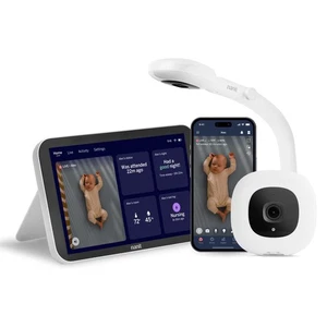 Smart Baby Monitor System Floor Stand 8" Display Crystal-Clear Video Sleep