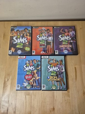 Die Sims 2 Spiele & 4 Erweiterungspacks Konvolut PC CD/DVD-Rom Spiele