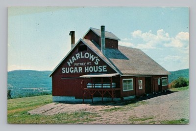 Postcard Harlow's Maple Sugar House Putney Vermont