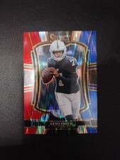 2025 Panini Select Football Premier Level Red Blue Prizm Shock #105 Geno Smith 