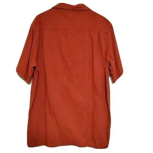 Junction West Shirt Mens XXLarge Burnt Orange Casual Button Down Short Sleeve - Picture 2 of 3