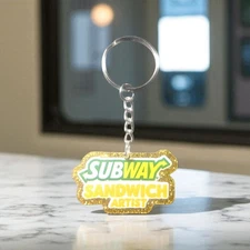 Sandwhich Artist, Glitter, Keychain, Subway Employee Gift, Customer Appreciation