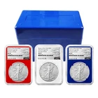 3pc Set - 2026 (W) $1 1-oz American Silver Eagle NGC MS70 FDI ALS Label Red