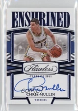 2022-23 Panini Flawless Enshrined Signatures Blue /8 Chris Mullin Auto HOF 7o6