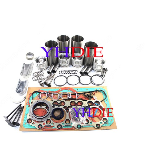 4D34 Overhaul Rebuild Gasket Kit +Crankshaft +ConRod For Mitsubishi engine HD512 - Picture 3 of 5