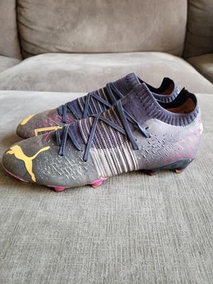 Size 9 - Puma Men's Future Z 1.2 FG/AG Purple Orange - GOOD CONDITION! 