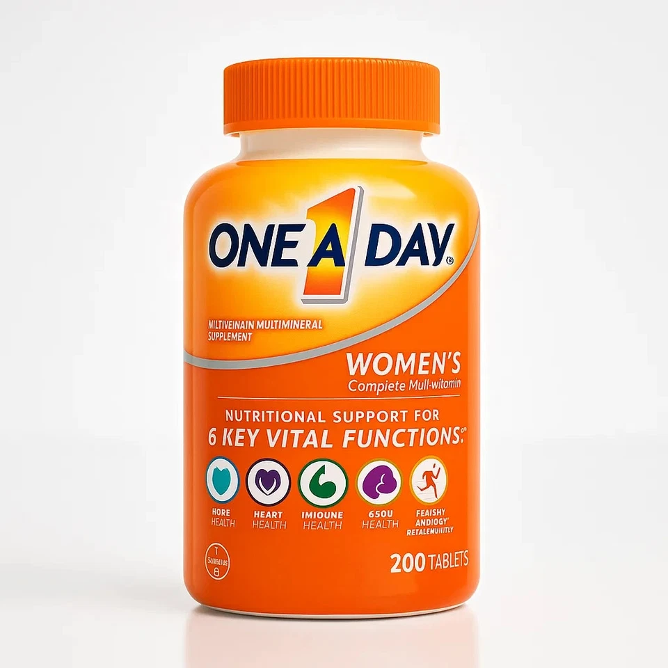 Оригинальные поливитамины для женщин один день лучшие полные 200 таблеток срок годности: 02-2027 - Изображение 4 из 4