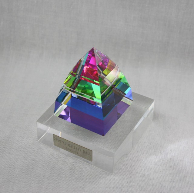 Swarovski Vintage Pyramid Paperweight 1984 3" Large Prism eBay