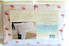 Oceanfront Resort 4 Piece Twin Luxury Microfiber Printed Novelty Sheet Set
