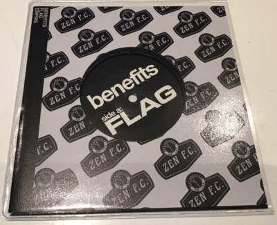 BENEFITS - FLAG LTD BLACK 7'' VINYL - WHITE SLEEVE 100 ONLY No 80