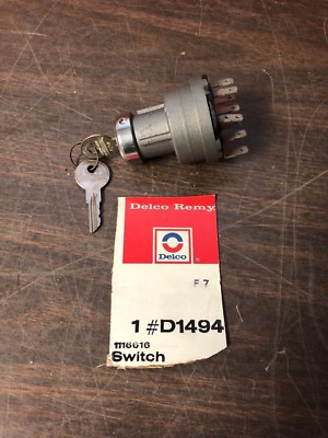 1970 AVANTI 1957-1962 INTERNATIONAL TRUCK IGNITION SWITCH WITH KEYS NOS DELCO