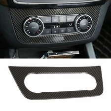 Fit For Benz GLE GLS 2016~2019 Carbon Fiber Console AC Switch Control Cover Trim