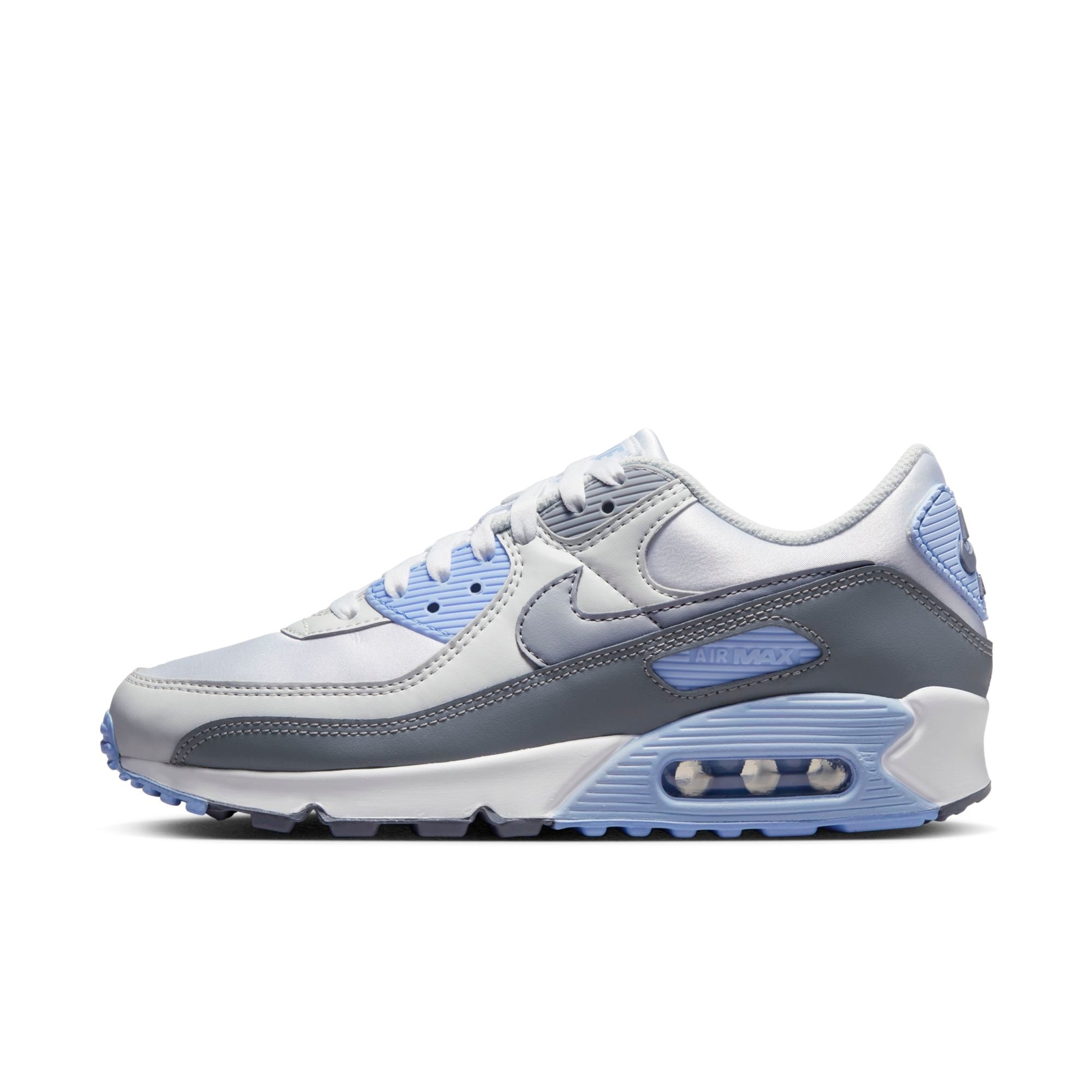 [FB8570-100] Женские кроссовки Nike AIR MAX 90 WHITE WOLF GRAY PHOTON DUST