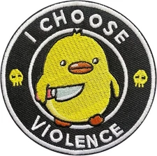 I CHOOSE VIOLENCE American Hook & Loop Morale Patch