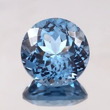 AAA Natural Flawless Brazilian Aquamarine Loose Round Gemstone Cut 10x10 MM