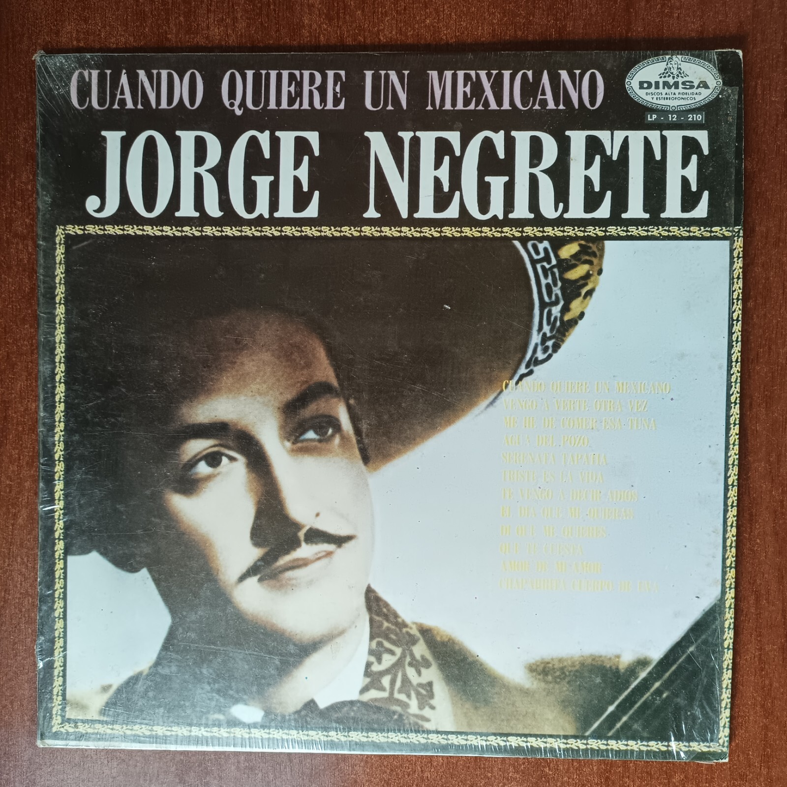 Dimsa Lp Jorge Negrete – Cuando Quiere Un Mexicano Vinyl LP Mariachi Corrido ...