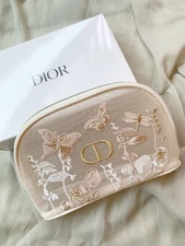 2024DiorBeauty Mother’s Day Limited Edition Embroidered Half-Moon Cosmetic Pouch