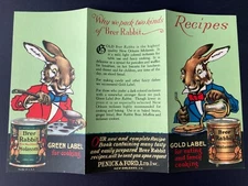 Brer Rabbit GOLD LABEL Vintage Brochure 30s 40s New Orleans Tri-Fold - EXCELLENT