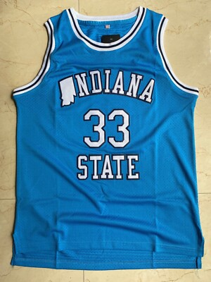 #ad Retro Vintage Men#x27;s Basketball Jersey Bird Indiana State Jersey Stitched Blue $32.97