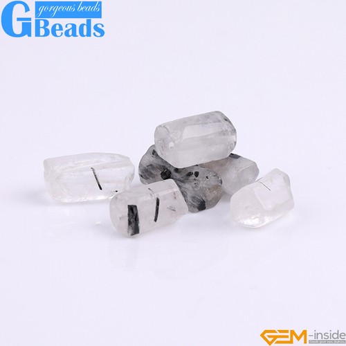 Natural Assorted Gemstone Faceted Tube Column Beads for Jewelry Making 8x12mm - Picture 132 of 192