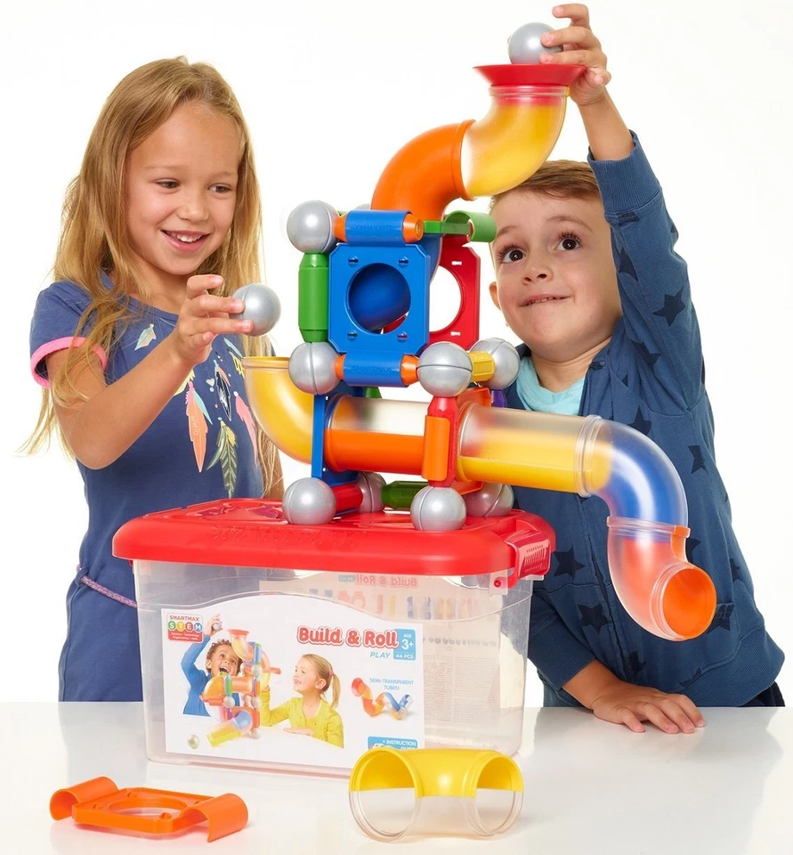 SmartMax Build & Roll 44-piece Magnetic STEM Building Set w/Case - Image 4 of 4