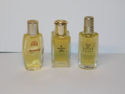 Eau de Gucci + Amorena + Rothschild / Miniaturen / selten & schön