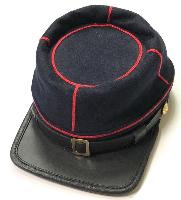 CIVIL WAR US UNION INFANTRY STATE MILITIA WOOL KEPI FORAGE CAP HAT-MEDIUM