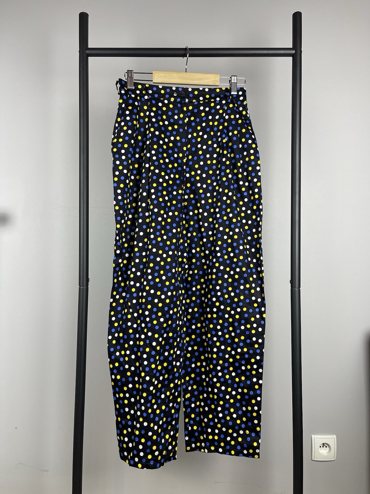 Pantalone Yves Saint Laurent variante vintage a pois taglia 40