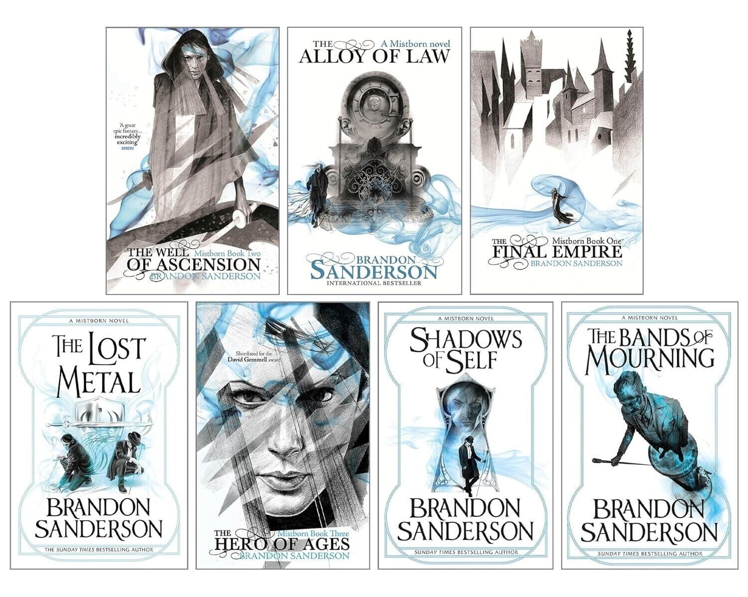 Mistborn Series Complete 7 Books Collection Set by Brandon Sanderson