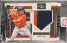 2022 Panini Three And Two Jake Meyers Jumbo Rookie Patch Green 1/5 Astros