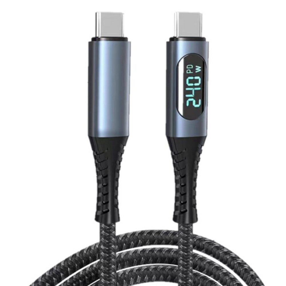 USB C Cable with LED Display Supports 8K Video 40Gbps 240W USB C Charging9096-image